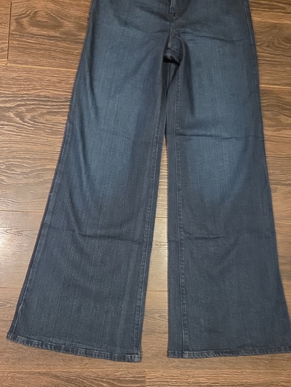 ❤️ NWOT! GOOD AMERICAN GOOD WAIST HIGH RISE WIDE LEG PALAZZO JEANS, 8 (29) - Picture 4 of 8